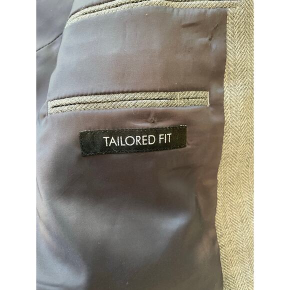 Jos. A. Bank 100% Wool Blazer Sport Coat Traveler Tailored Fit Gray Sz 46R - Picture 6 of 13